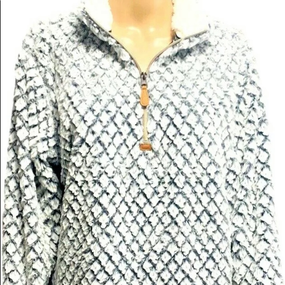 Simply Southern Jacket size L white and grey